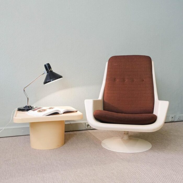 swivel armchair and side table by robin day for hille 1970s set of 2 1986