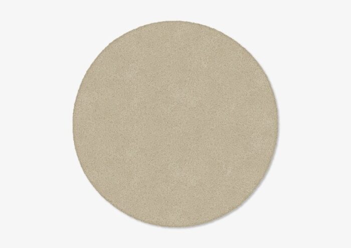 taupe circle plain rug from marqqa 1