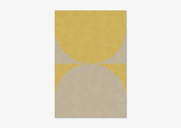 taupe mustard shape in rug from marqqa 1