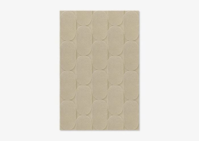 taupe oval textured rug from marqqa 1