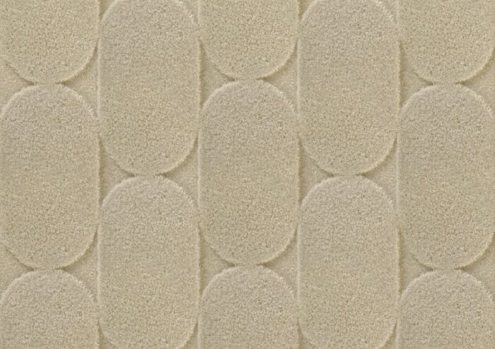 taupe oval textured rug from marqqa 2