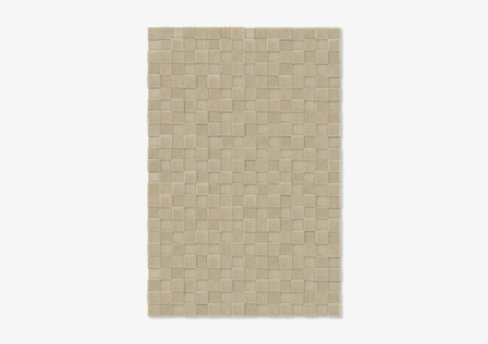 taupe square textured rug from marqqa 1