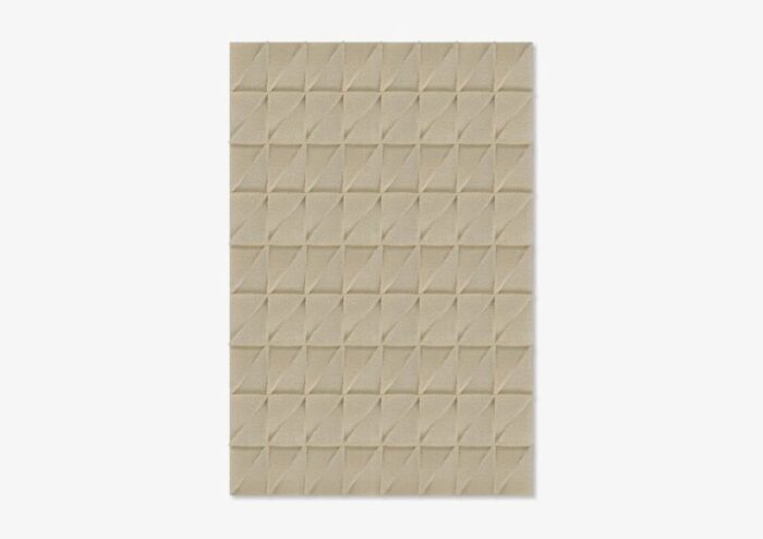 taupe triangle textured rug from marqqa 1