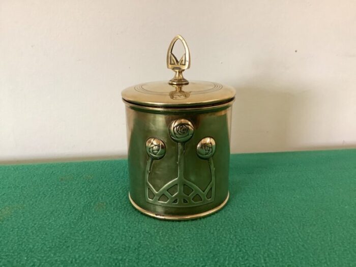 tea caddy in brass by karl deffner 3