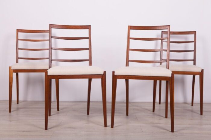 teak dining chairs from mcintosh 1960s set of 4 8467