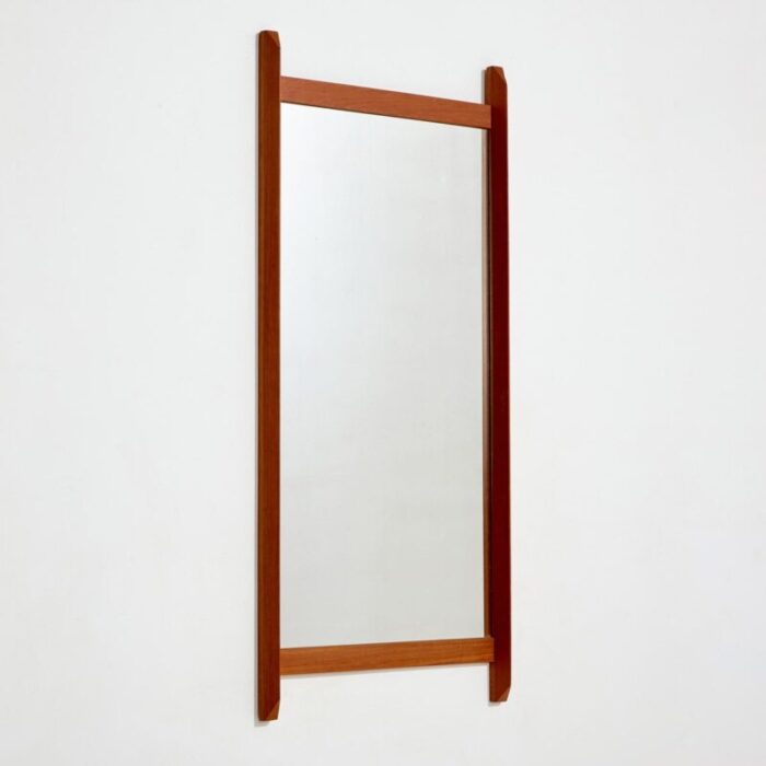 teak framed mirror 1 2