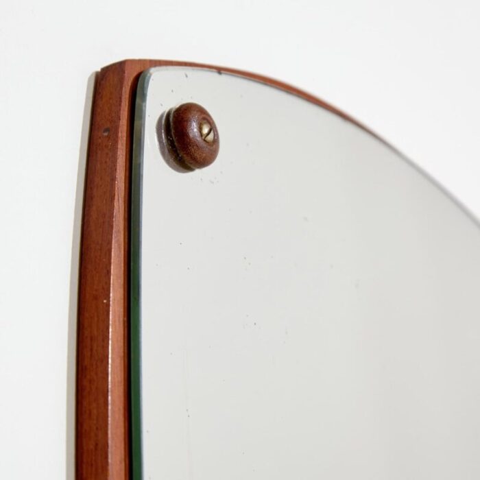 teak framed mirror 2