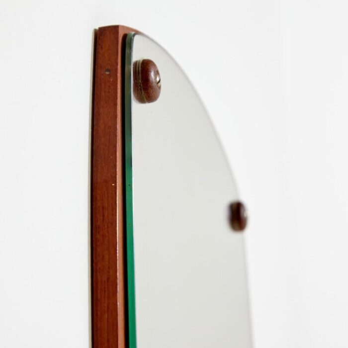 teak framed mirror 3