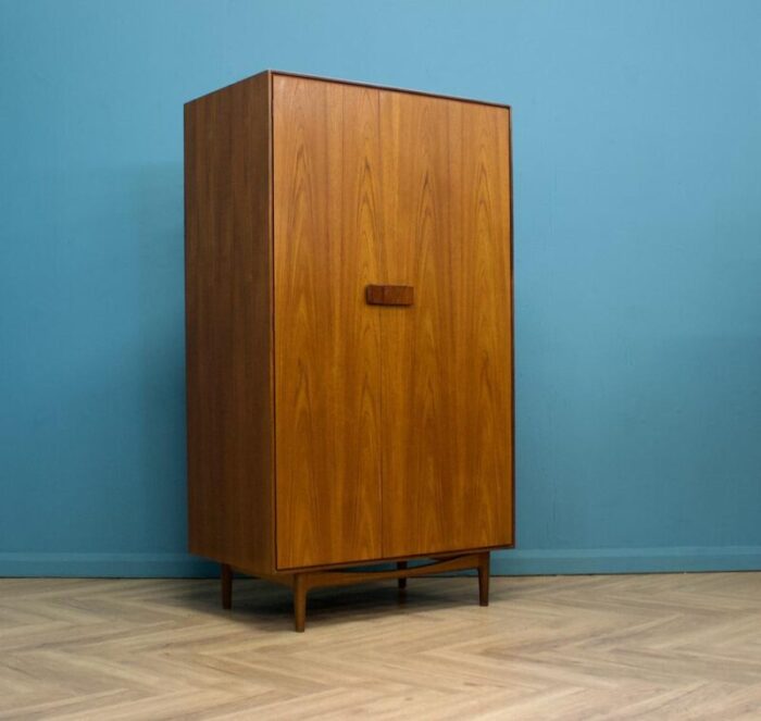 teak wardrobe by ib kofod larsen for g plan 1960s 4316