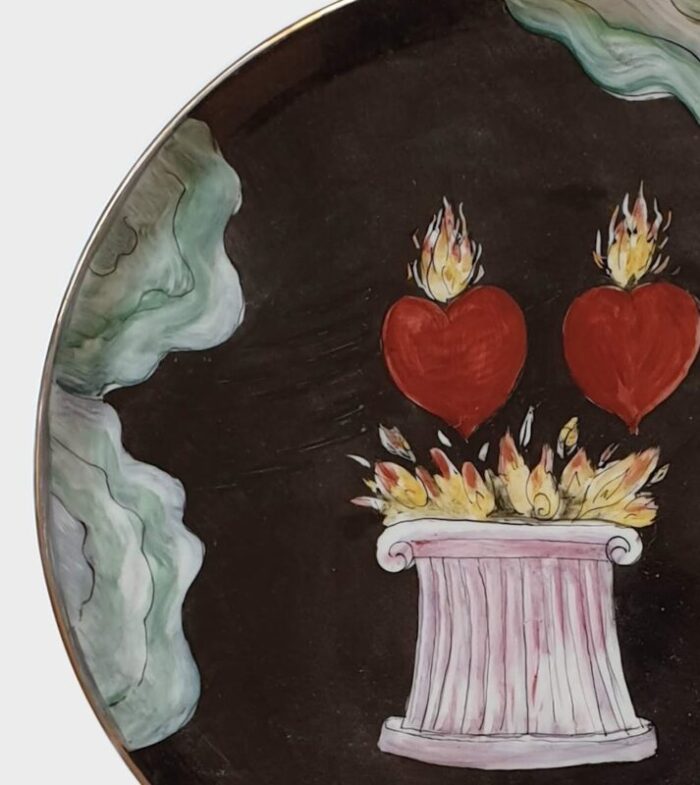 the burning love serving plate by lithian ricci 2