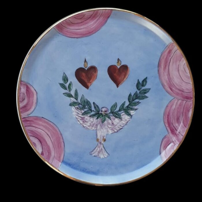 the peace and love serving plate by lithian ricci 1