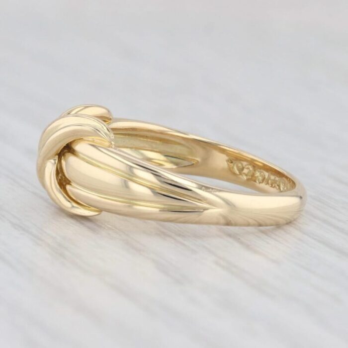 tiffany and co signature love knot 18k yellow gold size 875 3310