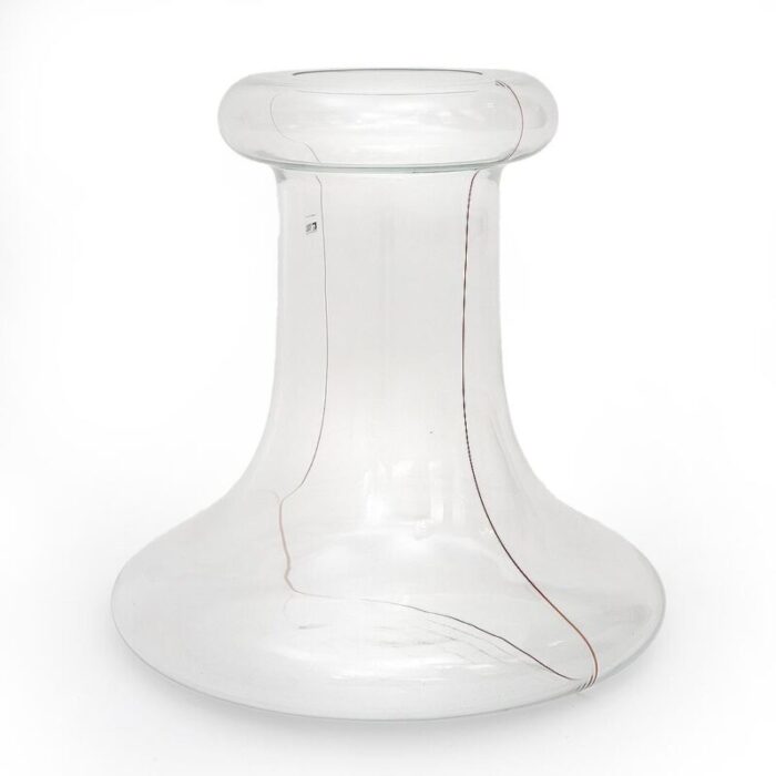 transparent glass vase by renato toso for fratelli toso 1970s 3202