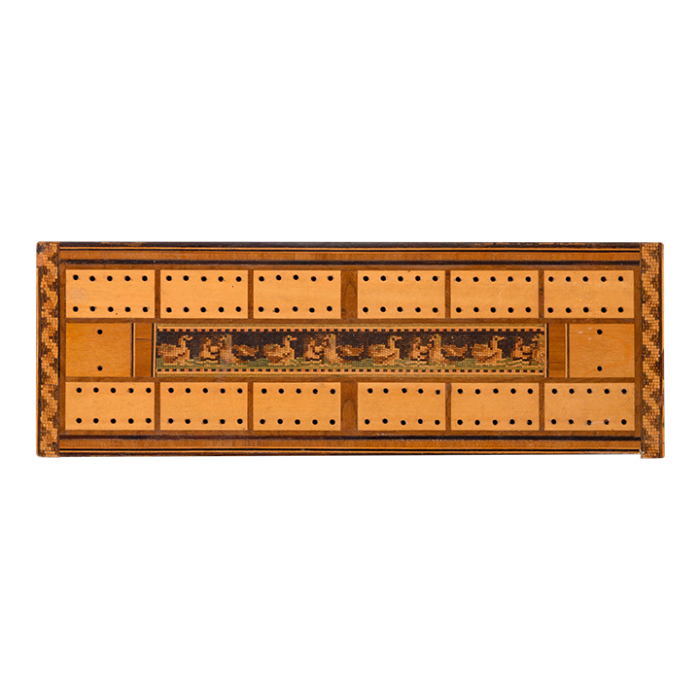 tunbridgeware cribbage 19th century 9186