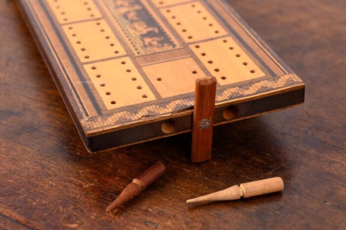 tunbridgeware cribbage 19th century 9742