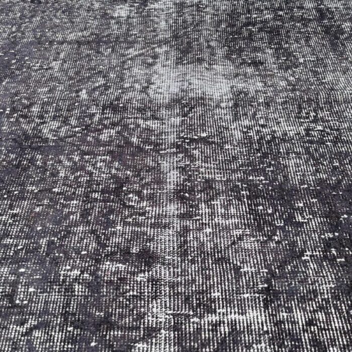 turkish over dyed grey rug in wool 8