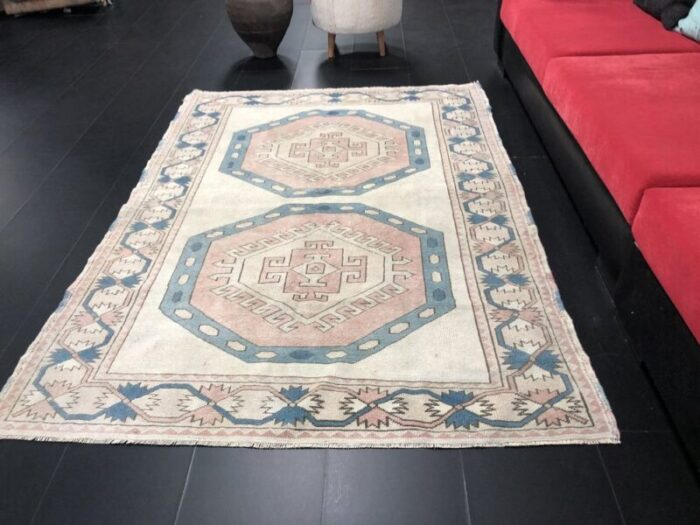 turkish pale oushak floor rug 4