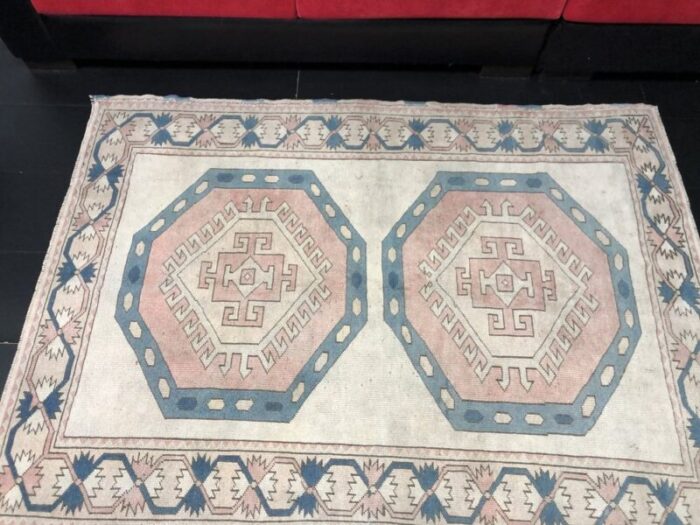 turkish pale oushak floor rug 7