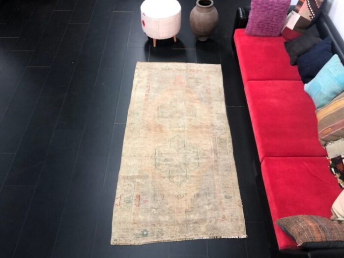 turkish peach color pale natural rug 1