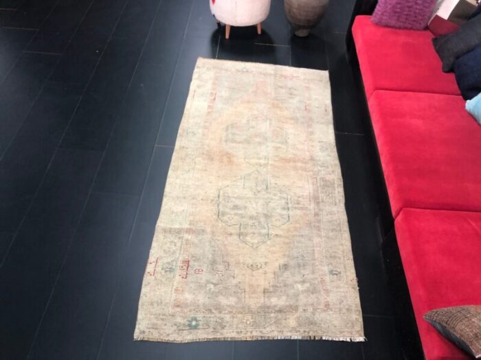 turkish peach color pale natural rug 2