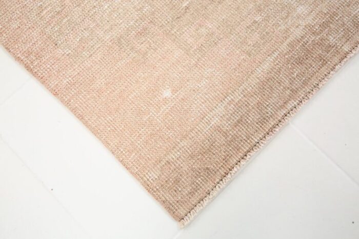 turkish runner rug in faded beige and brown 16