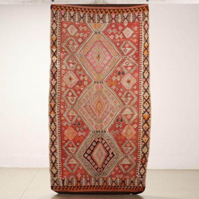 turkish wool kilim rug 5684