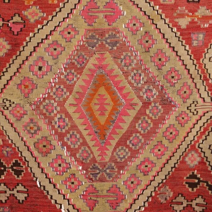 turkish wool kilim rug 6660