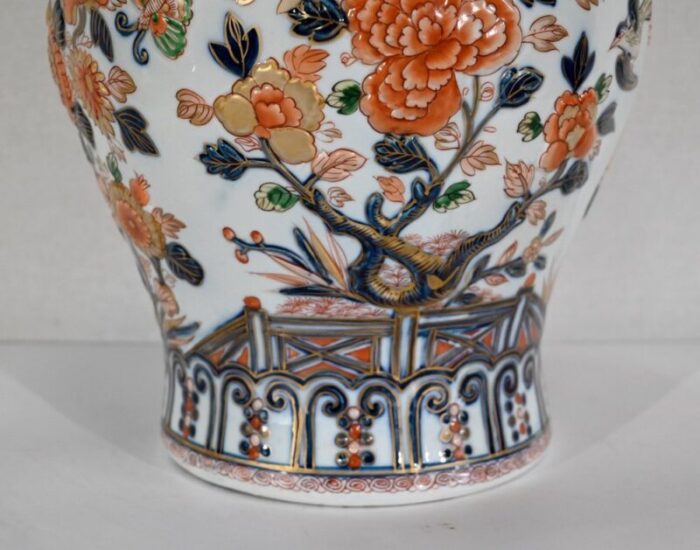 vase with imari decoration by henri gibot 1943 7