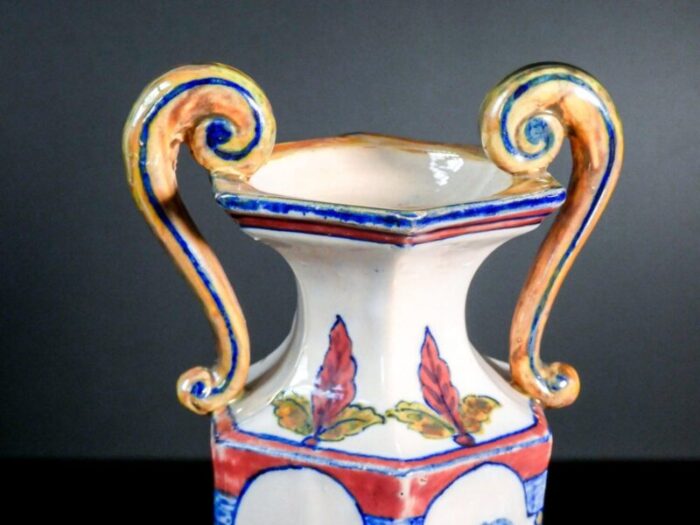 vases by gualdo tadino early 20th century set of 2 4