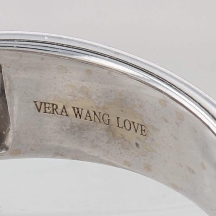 vera wang love mens wedding band diamond 14k white gold size 10 ring 7828