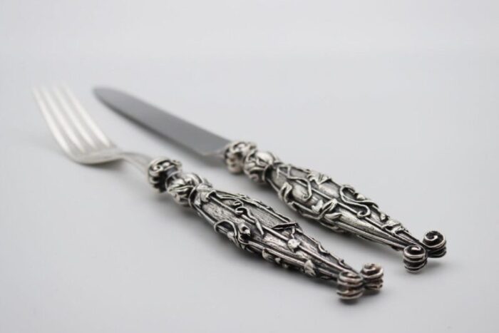 villa d este pieces in silver bronze or gold bronze by richard lauret set of 2 3