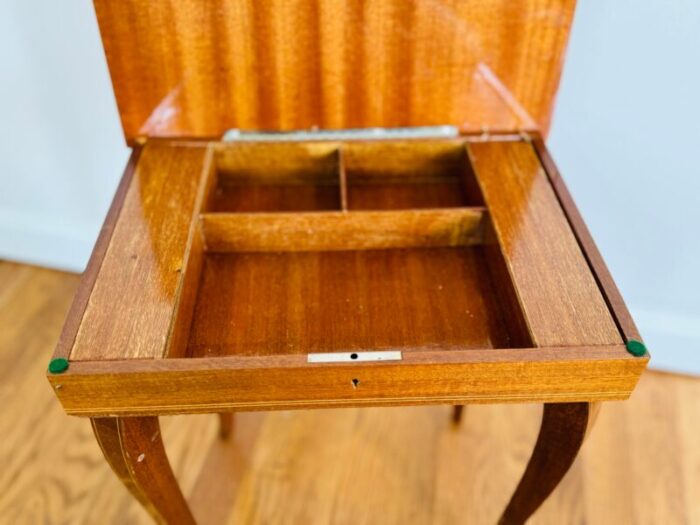 vintage 1960s italian floral inlaid rectangular side table 4719