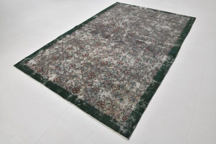 vintage abstract cotton wool rug 2