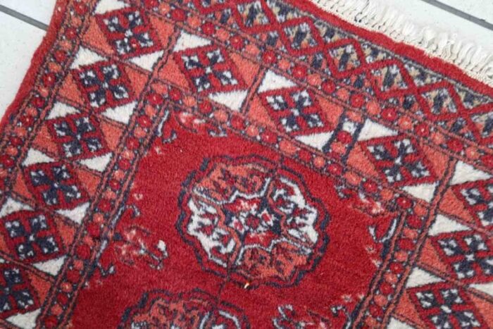 vintage afghan handmade ersari rug 1970s 2