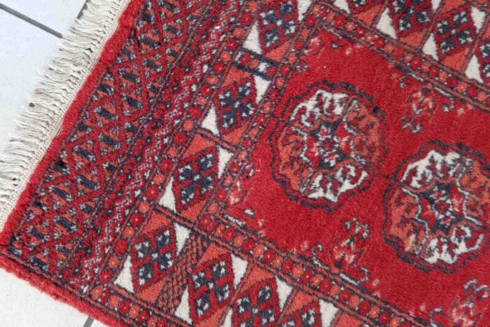 vintage afghan handmade ersari rug 1970s 7