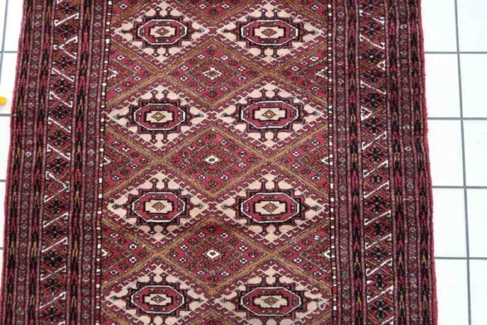 vintage afghan handmade ersari rug 1970s 9 1