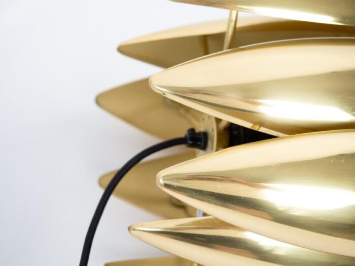 vintage aluminum kastor pendant lamp by jo hammerborg for fog and mrup denmark 1963 5293