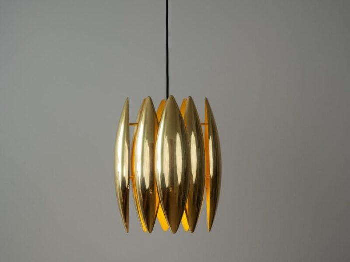 vintage aluminum kastor pendant lamp by jo hammerborg for fog and mrup denmark 1963 5672