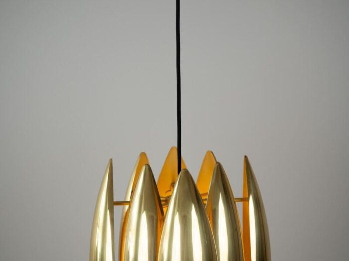 vintage aluminum kastor pendant lamp by jo hammerborg for fog and mrup denmark 1963 8923