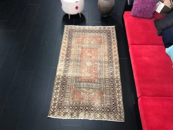 vintage anatolian handmade wool rug 1