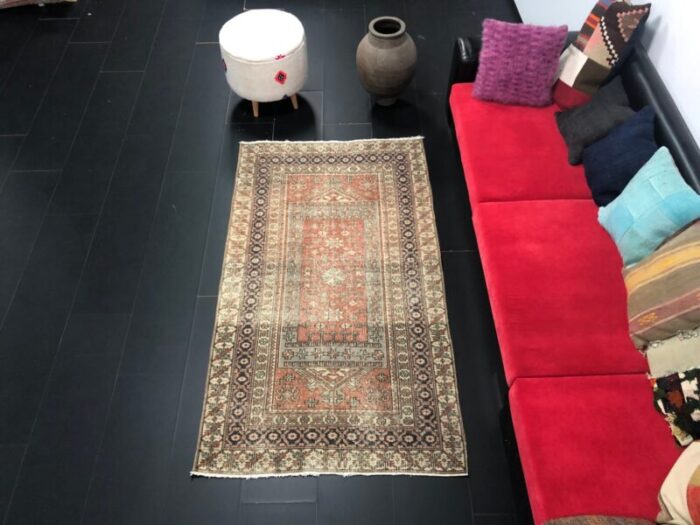 vintage anatolian handmade wool rug 2