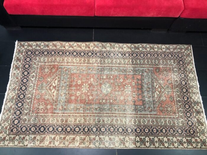 vintage anatolian handmade wool rug 5