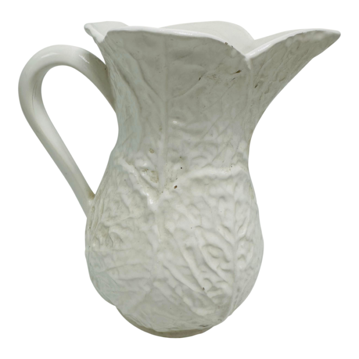 vintage cabbage leaf pitcher 4628