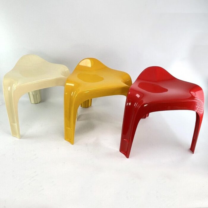 vintage casalino stools by alexander begge 1970s set of 3 1115