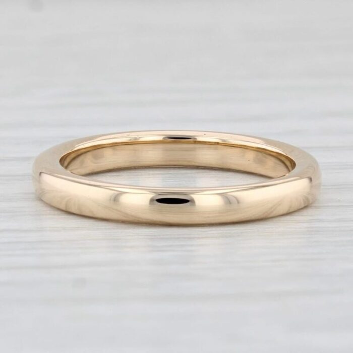 vintage classic womens wedding band 18k yellow gold size 65 ring woods 9892