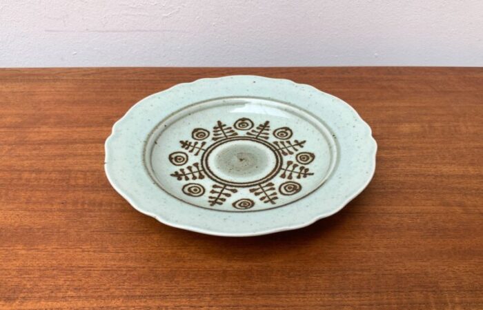 vintage decorative plate from pottery massemuehle wagner 1970s 3