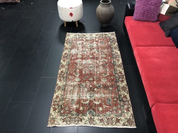 vintage faded oushak rug 3