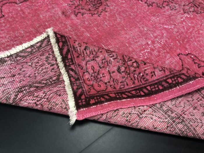 vintage faded pink rug 10