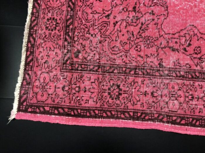 vintage faded pink rug 9