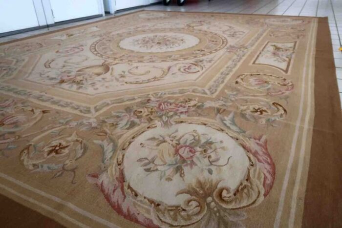 vintage french aubusson rug 1970s 9